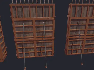 Formwork Reinforcment Low-poly 3D model