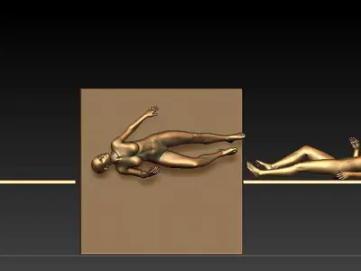part 2 anatomy woman- 10 character 3D model
