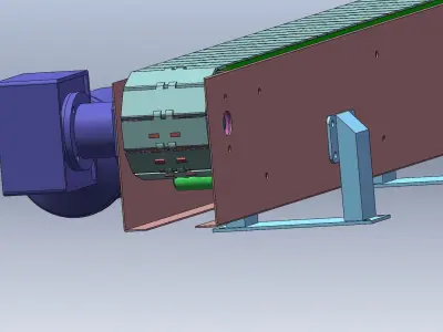 crawler-belt-conveyor conveyor belt Free 3D model