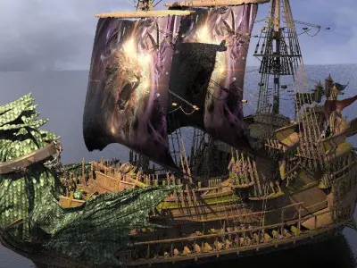 The Dawn Treader Narnia Prince Caspian Ship 2 3D model