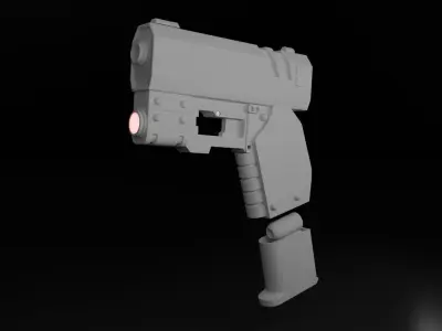 pistola  Low-poly 3D model