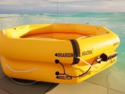 Emergency Raft 3D model