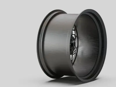 rims Grey metalic wheel tuning stl 3D model