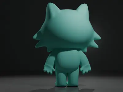cartoon cat 3D model purchase