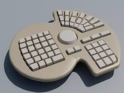 keyboard 3D model