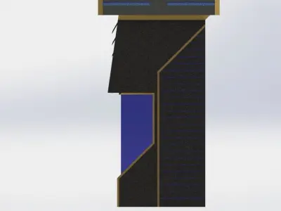 cyberpunk building test Free 3D model