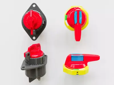 Power knob switch 3D model from CGTrader