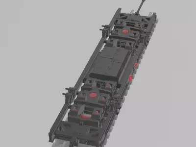 Train Carriage Transporter Tw7 1-87 H0e model view only FREE Free 3D print model