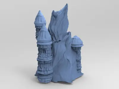 Blackstar Winter cave mountain 3D model