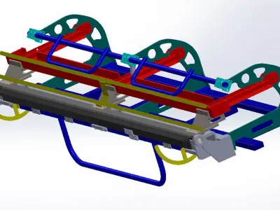 METAL SHEET MANUAL FOLDING BRAKE Free 3D model