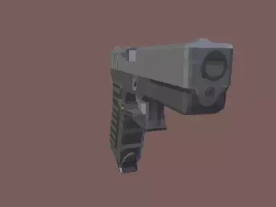 Glock 17 Pistola Low Poly Free low-poly 3D model