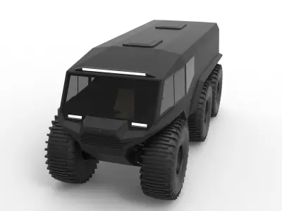 Atlas ATV 6x6 concept 3D model