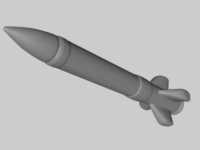 Cartoon Rocket 3D model order