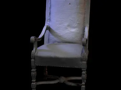 Furniture 002 - Historical armchair 3D print model