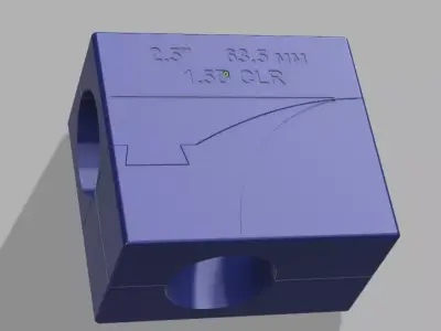 2-5 Inch Pipe -Angle Marking Tool 1-5D CLR 3D print model 3D print model