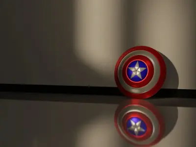 Captain America Shield 3D model buy