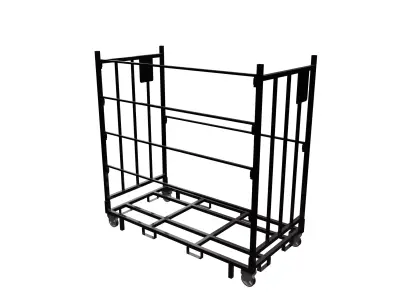 Trolley for material transport Free 3D model