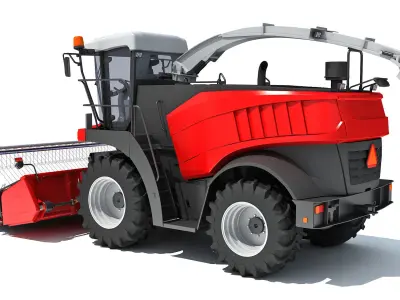 Combine Harvester 3D model 13