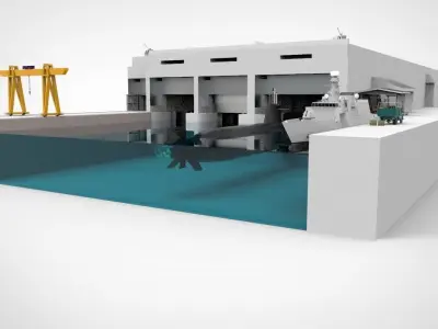 Navy Millitary Base 3D model