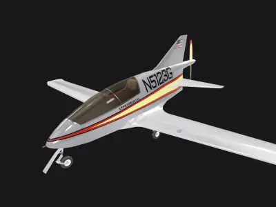 Bede BD-5 Micro 3D model
