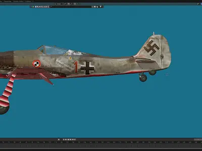 FW 190 D 9 Free 3D model