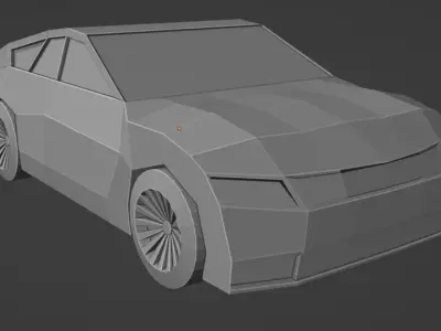 sport car Free low-poly 3D model