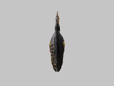 Demon Heart Wings 3D Model Low-poly 3D model