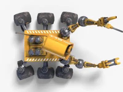 Planetary Rover Low-poly 3D model purchase