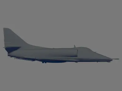 A-4E Skyhawk Early 3D model