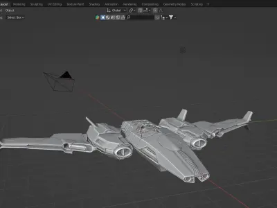 Mothership Orior Valkyrie 3D model