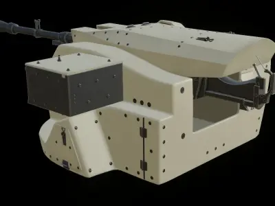 Sarp Zafer Silah Sistemi Sarp Zafer Weapon Station System Low-poly 3D model