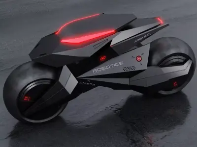 Motorcycle Robot 3D model by keysanmorati