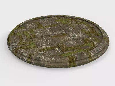 pedestal medieval 04  3D model