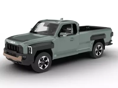 Kia Tasman Single Cab 2026 3d model 3D model