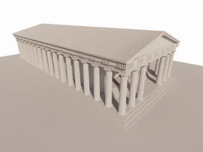 Historical temple-place of worship 3D model buy