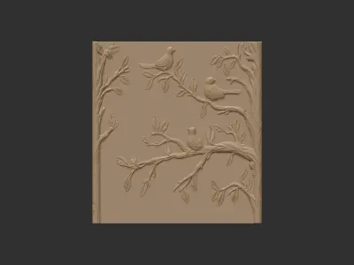 Birds on a Tree 3D print model