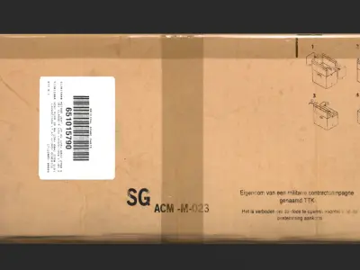 Cardboard box 3D model order