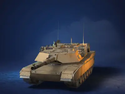 Abrams Main Battle Tank 3D model