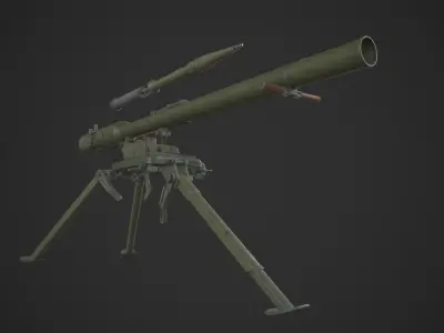 SPG-9 Spear - Kopyo Low-poly 3D model
