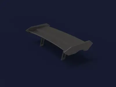 Spoiler carbon auto  3D model