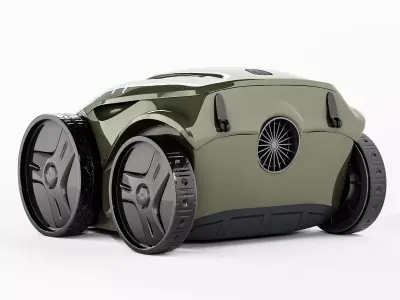 Autonomous Robotic Lawn Mower Vehicle 3D model
