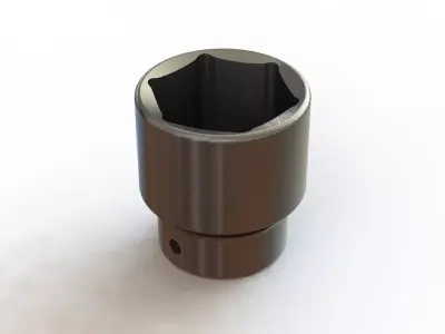 Soquete 45mm x 3-4 pol Socket 3D model