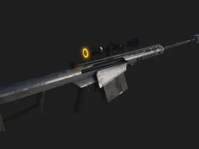 Sniper Assasin Low-poly 3D model