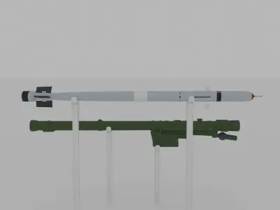Needle missile 3D model