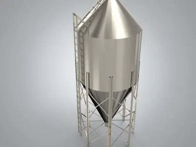 Silo Industrial Structure 3D model