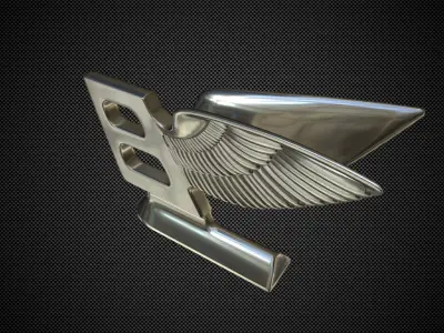 bentley logo 3D model by 3dlogoman