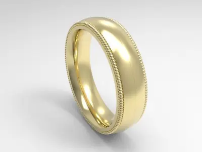 woman solitaire ring 7 part r00128 3D print model