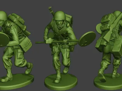 American engineer soldiers ww2 A9 Pack