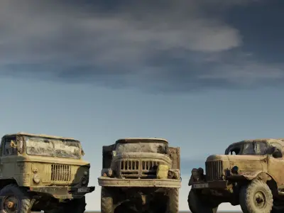 Soviet Truck Pack 3D model