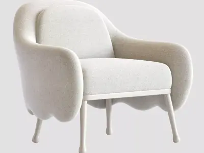 Armchair Cristina Celestino Corolla 3D model